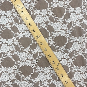 Stretch Lace Fabric. Lingerie lace 4 way stretch soft lace fabric. 56” wide. Fabric sold by yard(13 colors available) image 4
