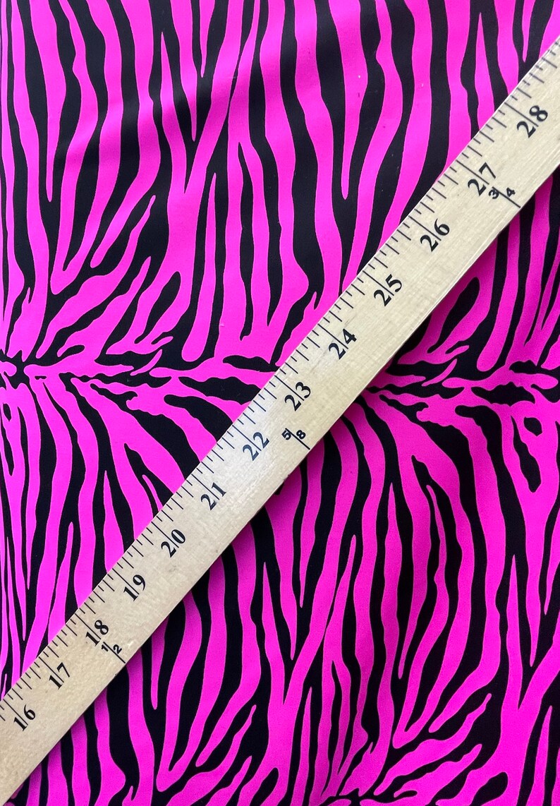 Zebra Print Fabric Nylon Spandex 4 Way Stretch Fabric Sold by Etsy