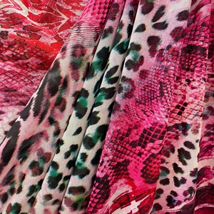 New Tie dye Abstract/Cheetah/snake Print MESH Fabric Sold by the Yard- Nylon Spandex 4 way stretch Dance-wear  Mesh Fabrics