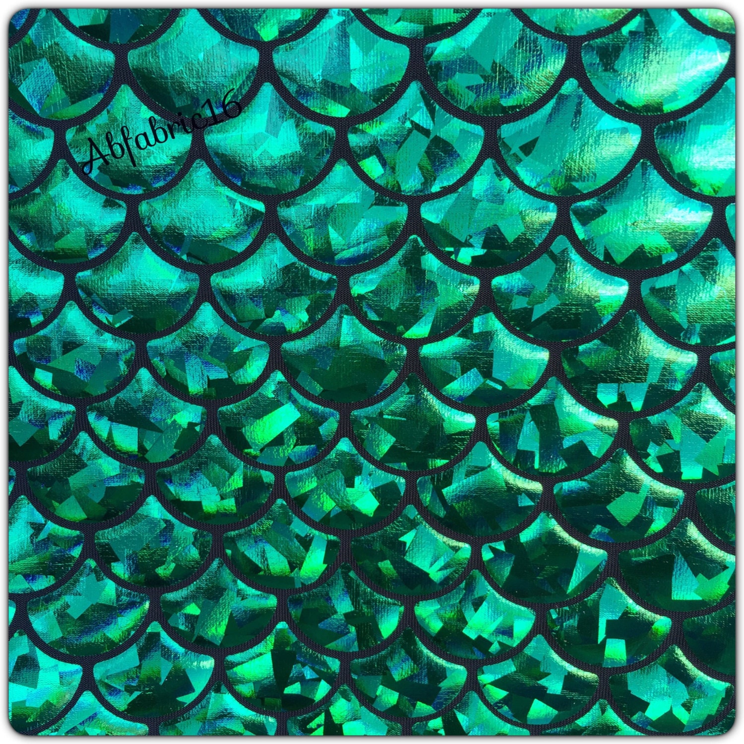 Mermaid Mystic Fish Scale Hologram Strech Spandex Fabric/ Sold - Etsy