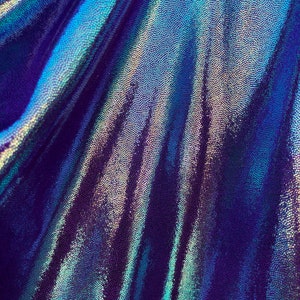 Purple Iridescent Foggy Shiny Foil Metalic on Spandex Fabric Sold by ...