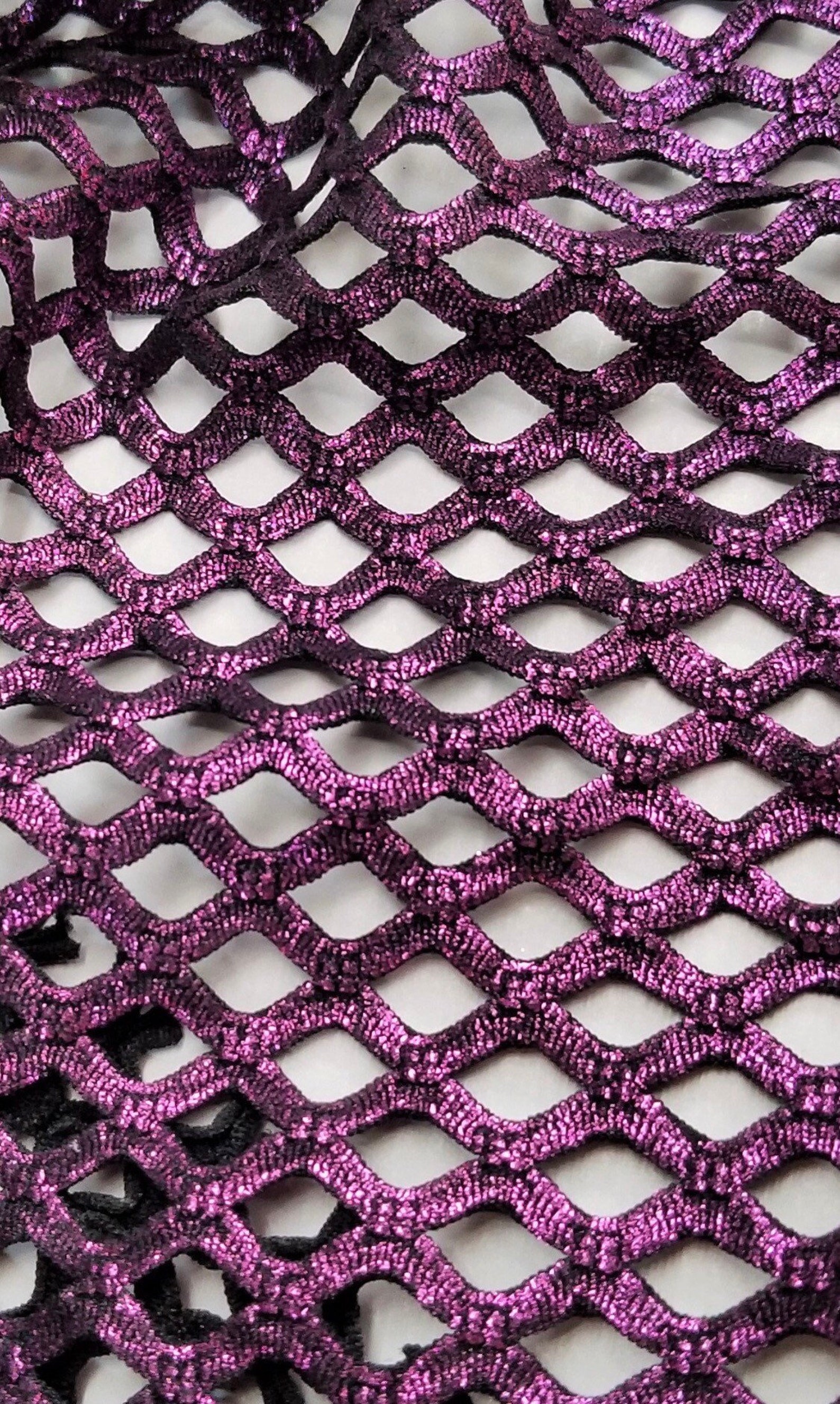 Metallic Fabric/ With Lurex Metallic Fish Net Spandex Etsy