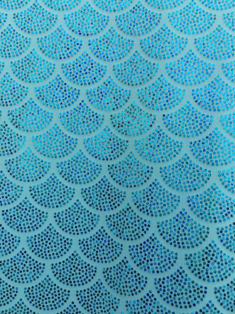 Mermaid Fabric Hologram Fish Scales Stretch Spandex 58 Sold By YardDotted image 4