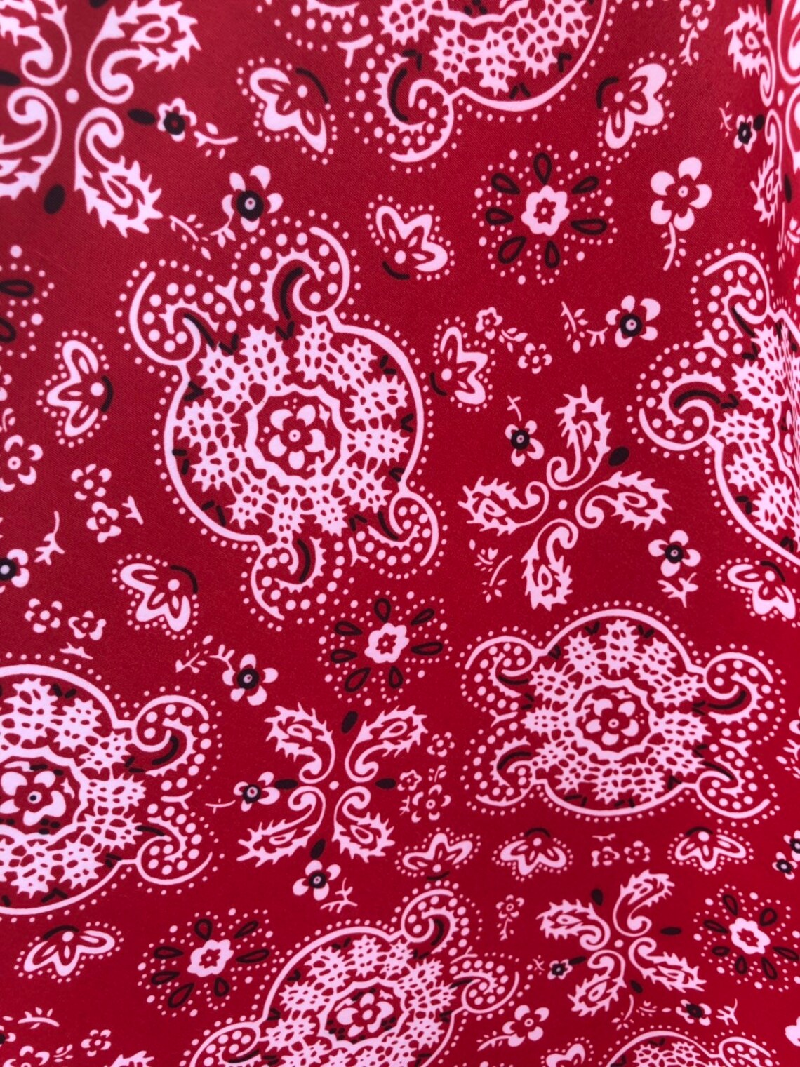 Bandana Print on Nylon Spandex Fabric Sold By The Yard. 4 way Etsy