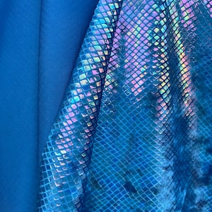 New Iridescent Reptile foil design on stretch ice velvet base fabric sold by yard 60” wide