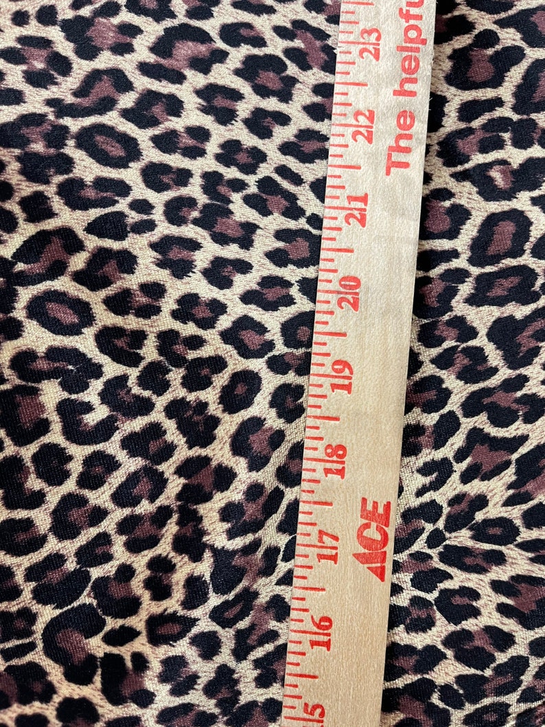 New Velvet Cheetah Print on Velvet Fabric 4 Way Stretch. Sold - Etsy