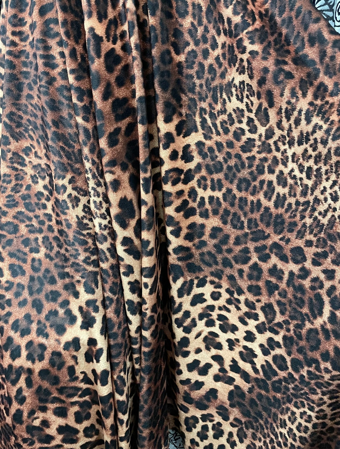 New Velvet Cheetah Print on Velvet Fabric 4 Way Stretch. Sold - Etsy