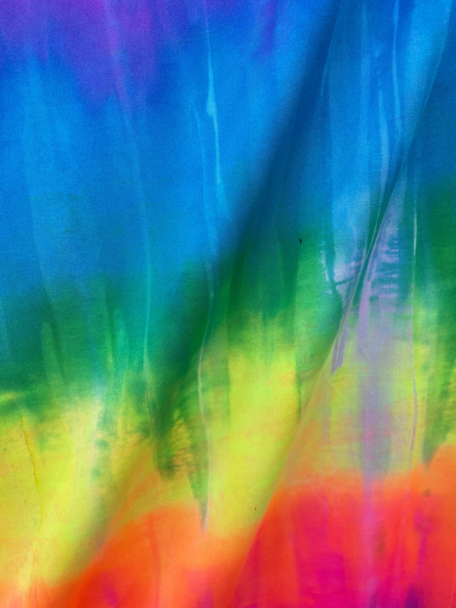 New Rainbow Tie Dye Nylon Spandex Fabrics Sold by the Yard Etsy