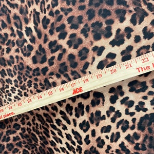 New Velvet Cheetah Print on Velvet Fabric 4 Way Stretch. Sold by the ...