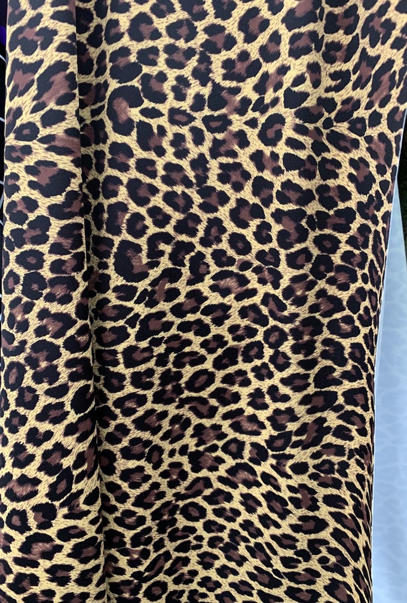 Cheetah print on nylon spandex fabric 4 way Stretch. Sold by | Etsy