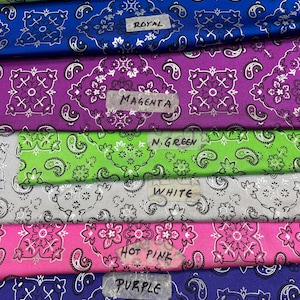 BANDANA PRINTED NYLON TAFFETA