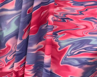 Pink/Purple Marble Liquid  print on best quality of nylon spandex 4-way stretch 58/60” Sold by the YD. Ships Worldwide from L.A CA- 4 colors