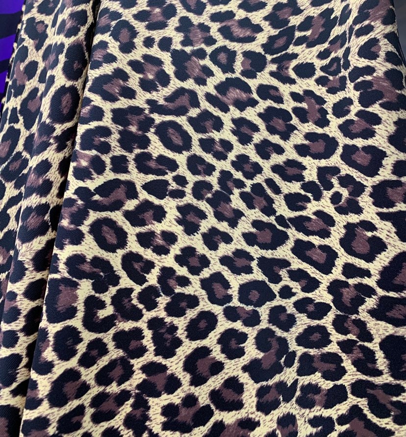 Cheetah Print on Nylon Spandex Fabric 4 Way Stretch. Sold by - Etsy