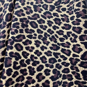 Cheetah Print on Nylon Spandex Fabric 4 Way Stretch. Sold by the Yard ...