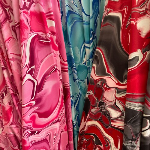 Splatter Paint Fabric Spandex Print Fabric Sold by the Forth Etsy