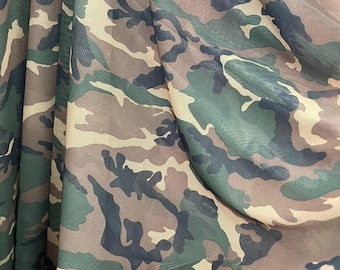 New Camouflage MESH Fabric Green Camo mesh fabric Sold by the Yard- Poly Spandex 4 way stretch Dance-wear  Mesh Fabrics