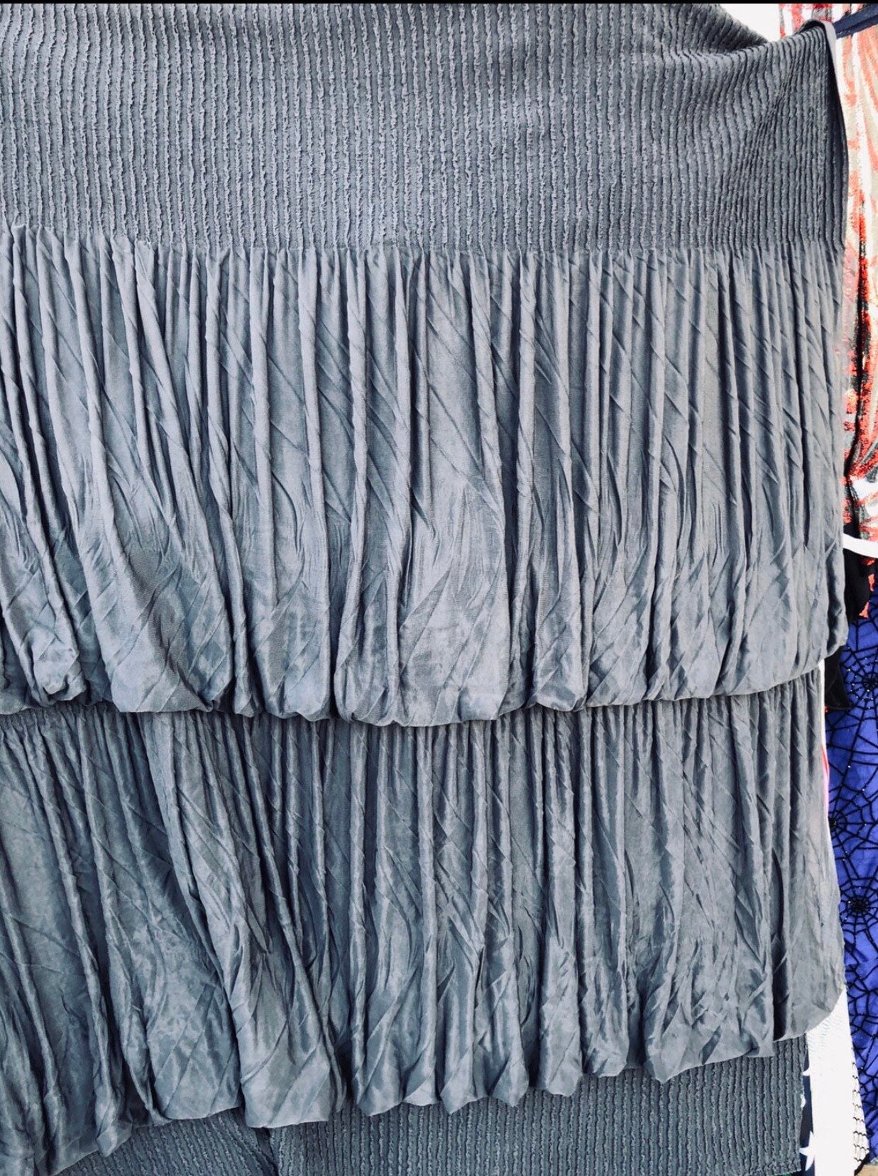 2 Layer Ruffles Bubble Layer Fabrics / Sold by the Yard - Poly Spandex ...
