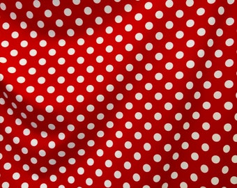 Polka Dots print fabric  4 way stretch nylon spandex fabric 60” wide sold by yard (6 colors available)