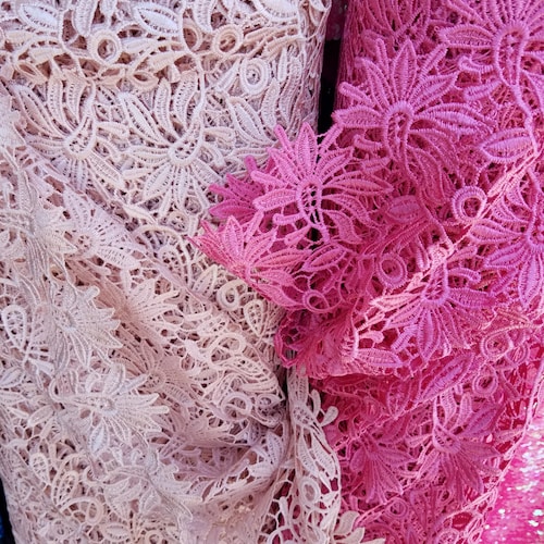 Classic Guipure Lace Fabric Sold by Yard 45 Multiple Etsy