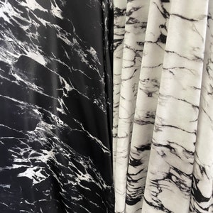 Black and white Marble print on best quality of nylon spandex 4-way stretch 58/60” Sold by the YD. Ships Worldwide from L.A CA- 2 colors