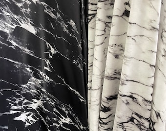 Black and white Marble print on best quality of nylon spandex 4-way stretch 58/60” Sold by the YD. Ships Worldwide from L.A CA- 2 colors