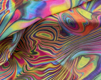 Abstract Neon MESH Fabric - Sold by the Yard- Mesh Dance-wear- Melt- Rave-
