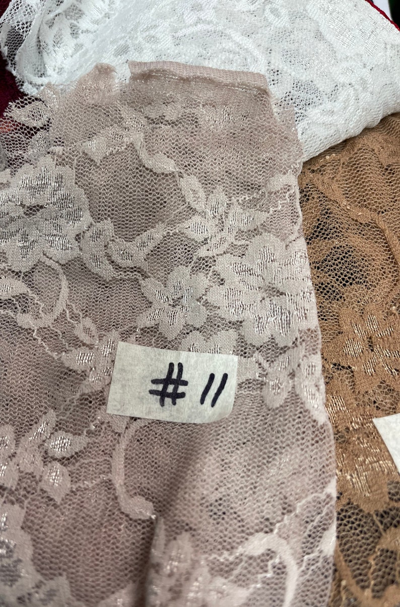 Stretch Lace Fabric. Lingerie lace 4 way stretch soft lace fabric. 56” wide. Fabric sold by yard(13 colors available) image 7