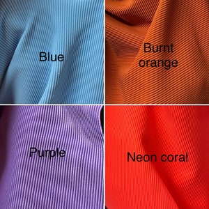 New Ribbed Spandex luxury nylon spandex 4-way stretch 60” wide Ribbed texture that is fitting for swimwear, activewear, leggings, dresses