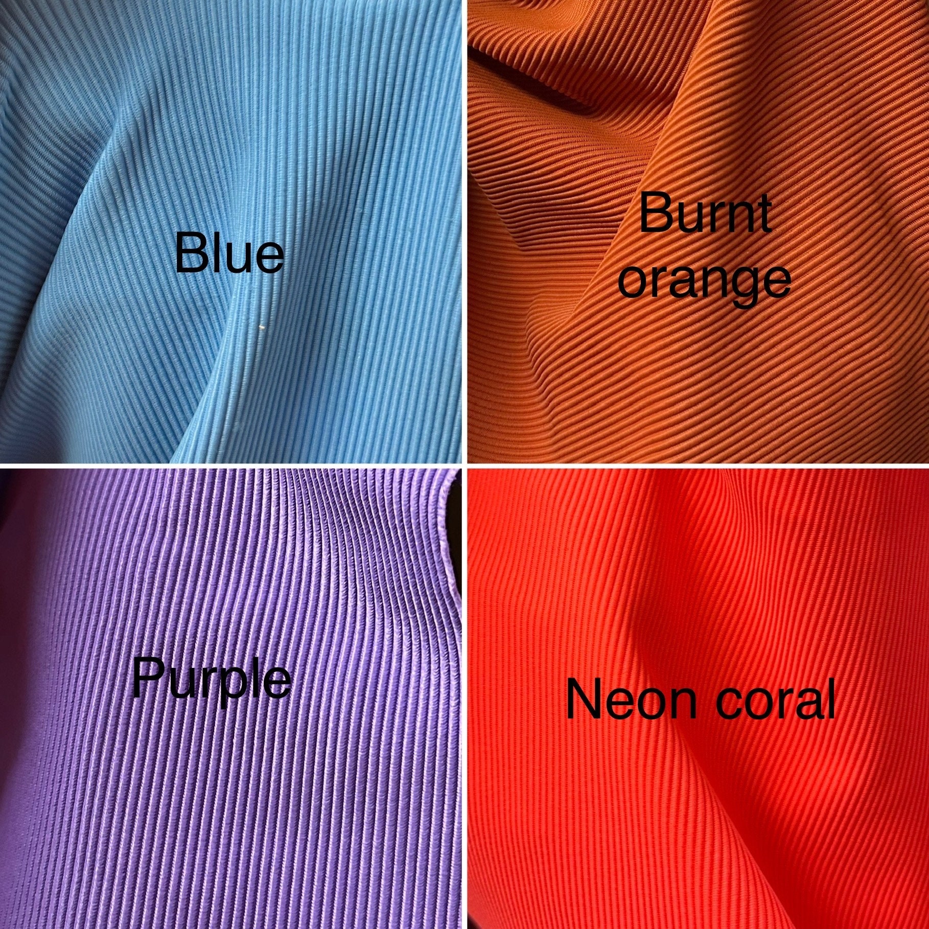 New Ribbed Spandex Luxury Nylon Spandex 4-way Stretch 60” Wide Ribbed ...