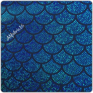 Mermaid Fabric Hologram Fish Scales Stretch Spandex 58 Sold By YardDotted image 5