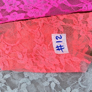 Stretch Lace Fabric. Lingerie lace 4 way stretch soft lace fabric. 56” wide. Fabric sold by yard(13 colors available) image 9
