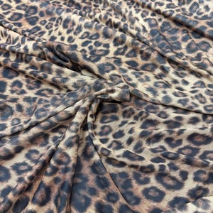 New Cheetah MESH Fabric mesh fabric Sold by the Yard- Poly Spandex 4 way stretch Dance-wear - Leopard Mesh Fabrics