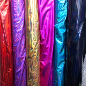 NEW Iridescent Foil on Spandex Fabric Sold by Yard shinny - Etsy