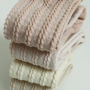Neutral Colored Ruffle top Hand dyed knee high socks, knee highs,  baby socks, baby knee high socks, toddler girls knee high socks, cotton