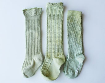 Flawed KHAKI tights and knee high socks