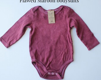 Flawed MAROON bodysuits and knee high socks