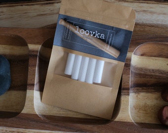 Aromatherapie-inhalator katoenen lont vervanging 5-pack voor houten inhalator LOOVKA