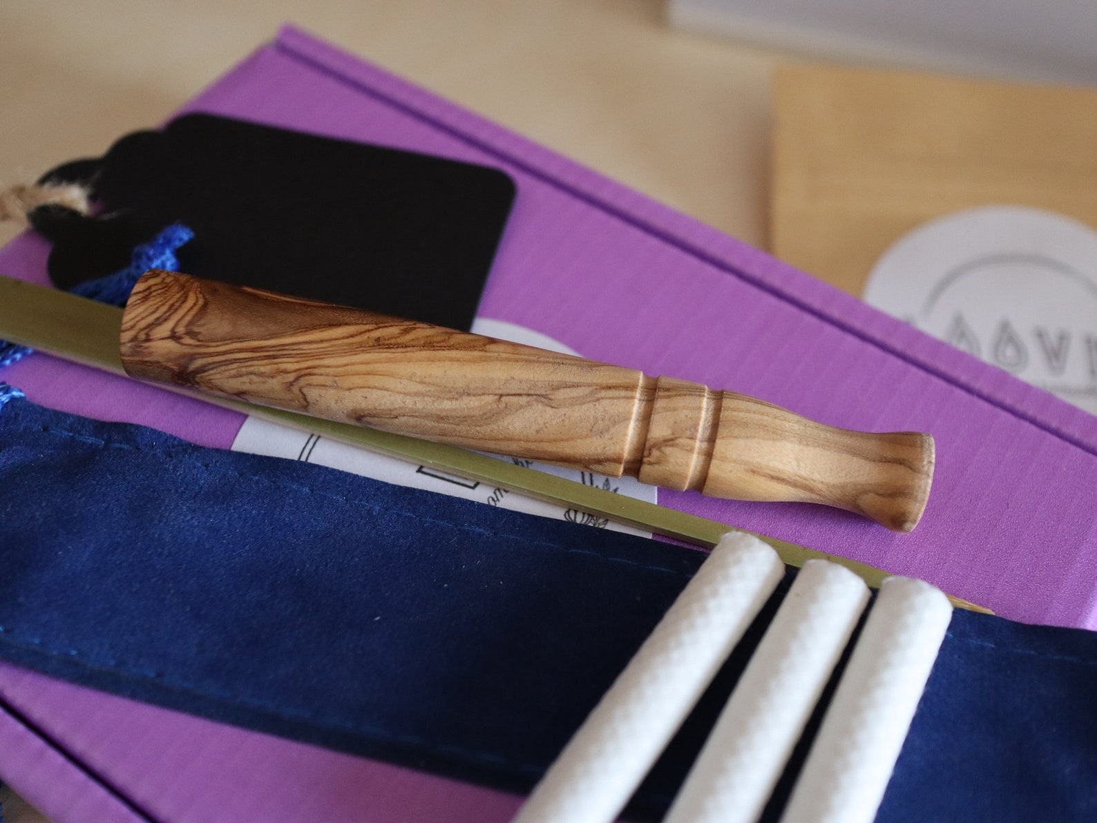 Wood Personal Essential Oils Inhaler Pipe LOOVKA ' OLIVE Etsy