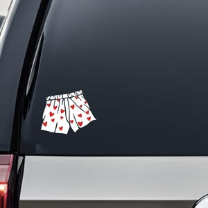 DCC Heart Shape Boxers Vinyl Decal
