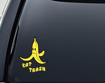 Eat Trash Banana Peel - Mario Kart - Vinyl Decal