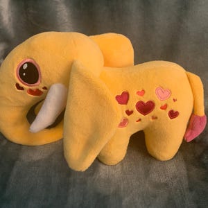 Heart-Covered Elephant Plush (Elovephant)