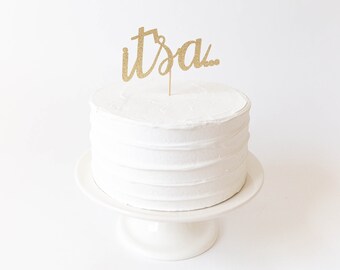 It's A... Cake Topper - Gender Reveal Cake Topper, Gender Reveal Party, Gender Reveal Ideas, Gender Reveal Cake