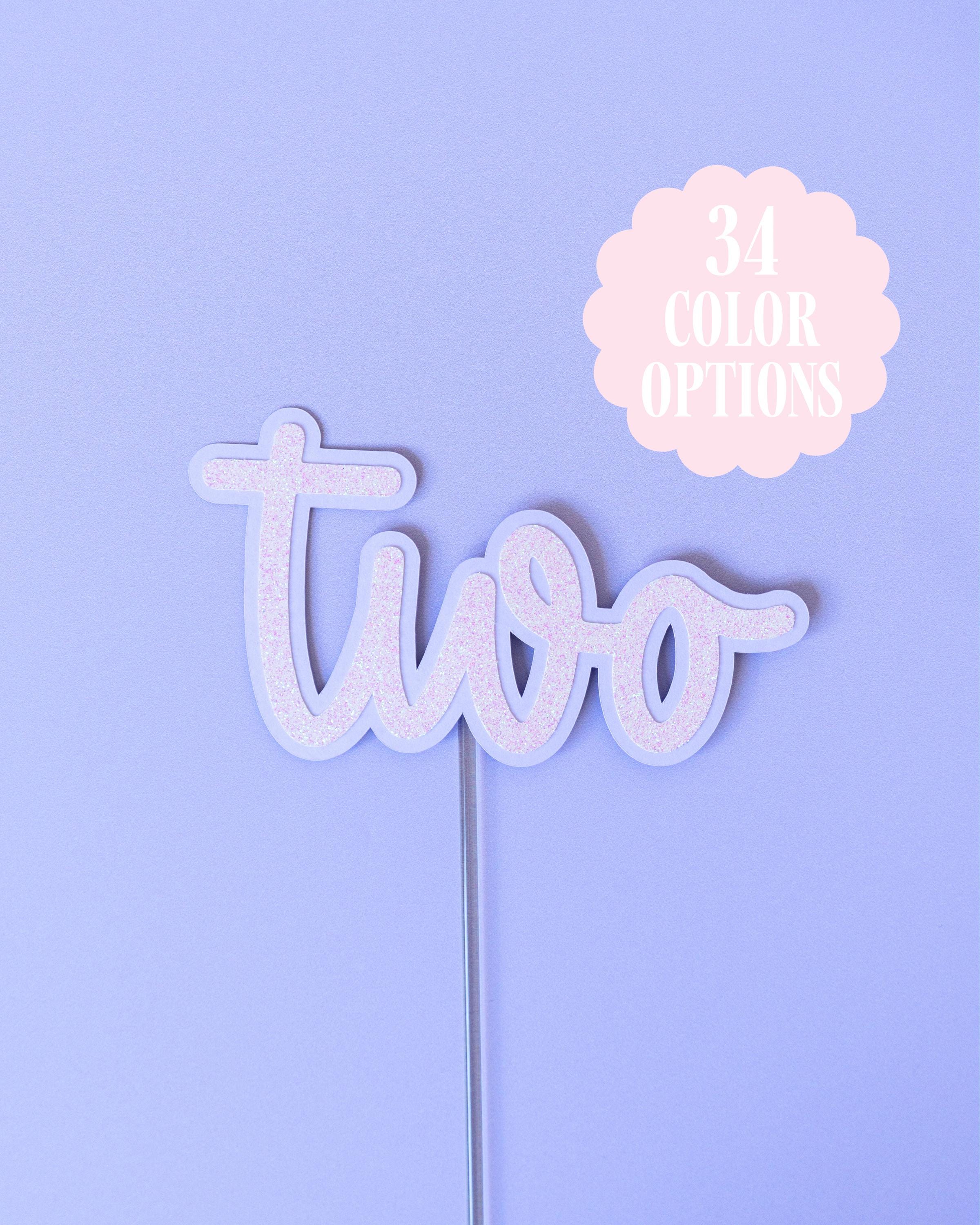 Custom TWO Cake Topper | 2nd Birthday Party Decorations | Custom ...