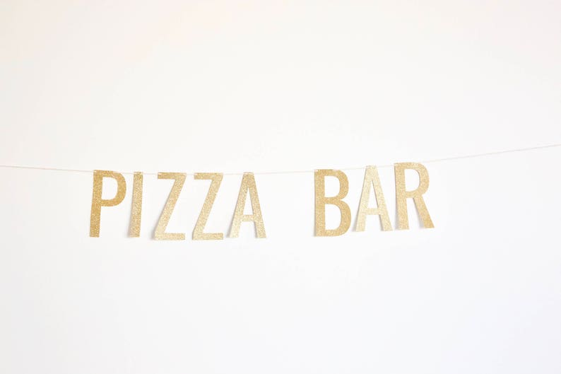 Pizza Bar Banner Bridal Shower Banner Wedding Banner Etsy