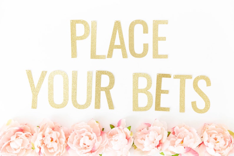 Place Your Bets Banner Kentucky Derby Party Derby Banner Etsy