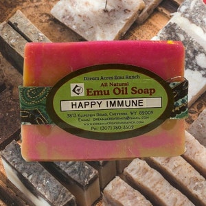 Happy Immune - Emu Oil Soap infused with Essential Oils