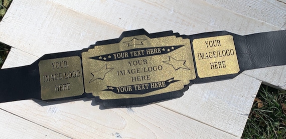Adult Sized Custom Made Championship Belts ( 36 Inch Waist Size and Larger)