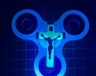 Jesus Christ, Fidget Spinner! Stay focused on he who died for our spins! Fun, godly tools of meditation, faith and devotion!