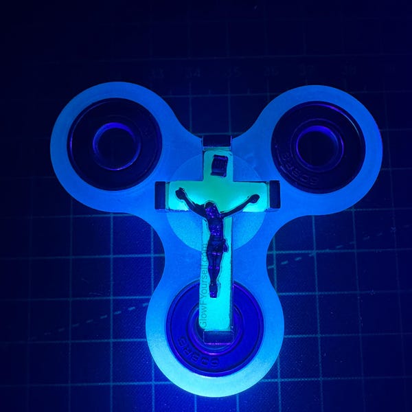 Jesus Christ, Fidget Spinner! Stay focused on he who died for our spins! Fun, godly tools of meditation, faith and devotion!