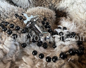 Jesus Christ, Stainless Steel Rosary butt plug and NIPPLE RINGS! Keep Christ's love deeper then ever, holy smokes, amen! MATURE